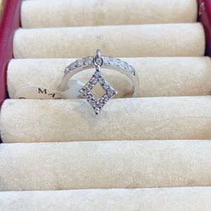 Sterling Silver Half Eternity Ring with Charm